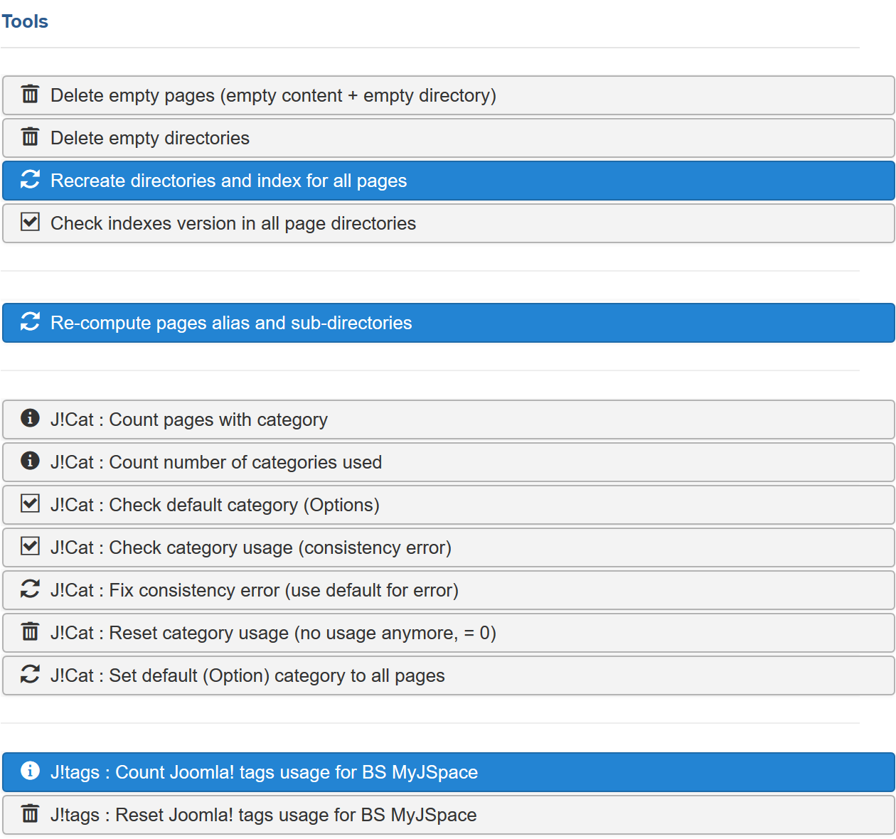 MyJspace tools